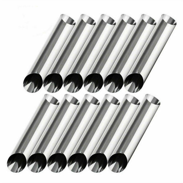 Stainless Steel Bread Baking Tubes Cannoli Form Cream Horn Mould Pastr