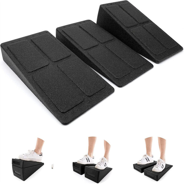 3X Wedge Stretch Slant Squat Board Slanting Yoga Block Exercise Gym Fi