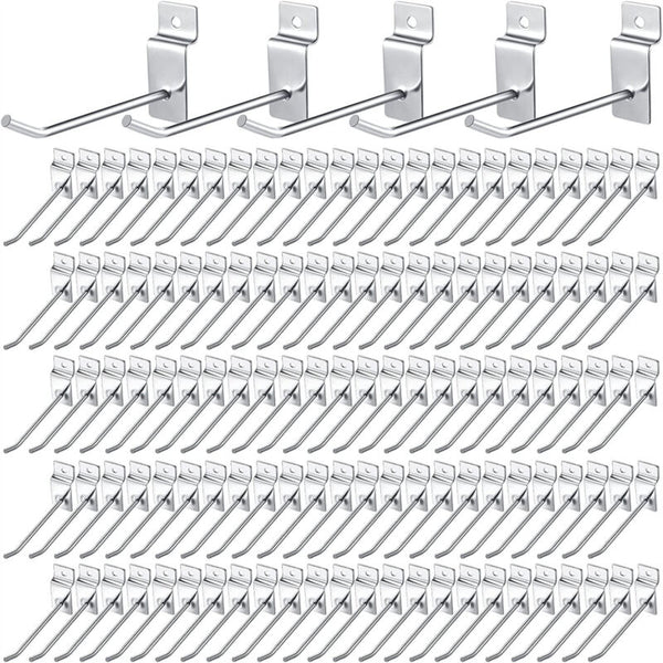50PCS Slatwall Hook Slat wall panel Grooved Display Board Showroom Hoo