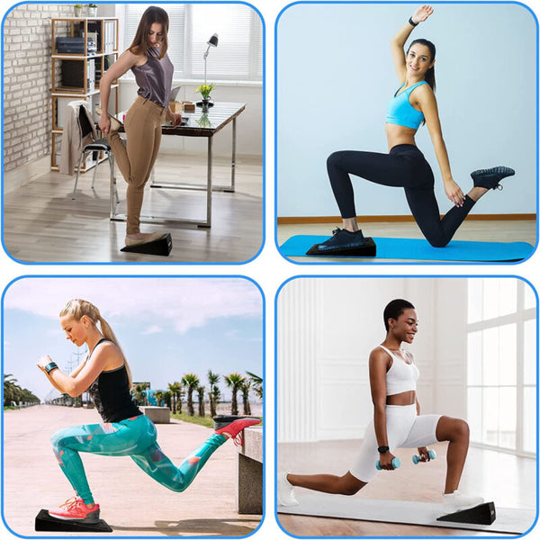 3X Wedge Stretch Slant Squat Board Slanting Yoga Block Exercise Gym Fi