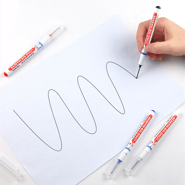 60Pcs Long Head Deep Hole Long Nosed Marker Multifunction Deep Drill H