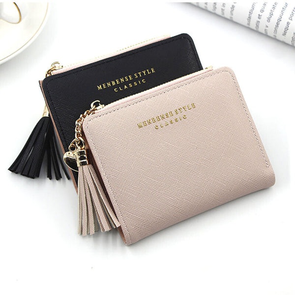 Wallet Multi Purpose Zipper Folded Purses Coins Pouches Multi-card Pos