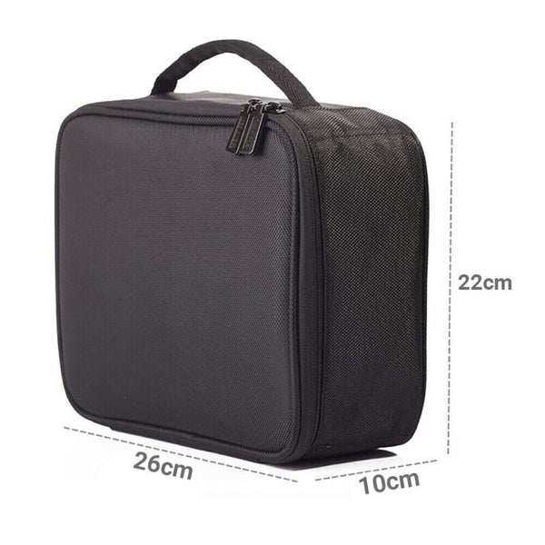 2PCS Professional Makeup Bag Portable Cosmetic Brush Organize Case Sto