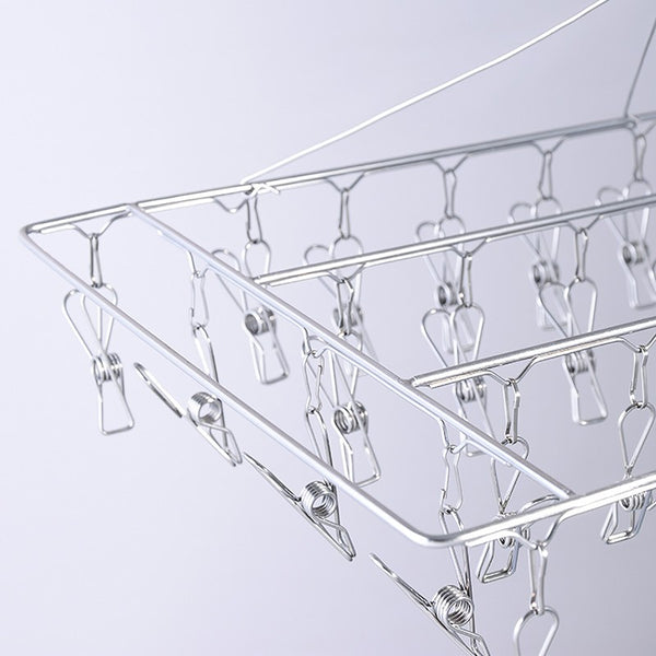 Pegs Stainless Steel Laundry Sock Underwear Clothes Dryer Rac