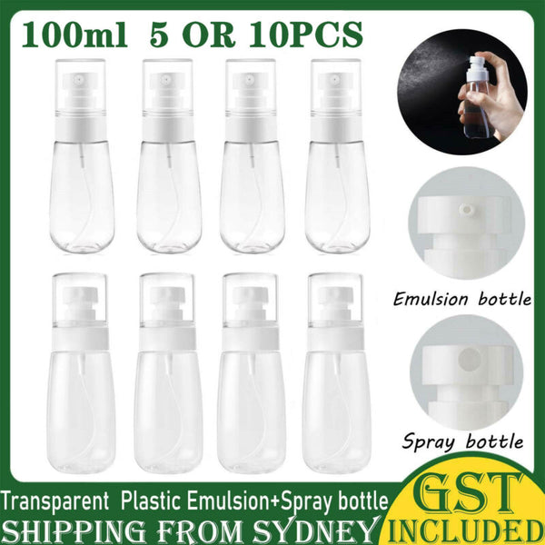 100ml Travel Transparent Plastic Perfume Atomizer Fine Mist Spra