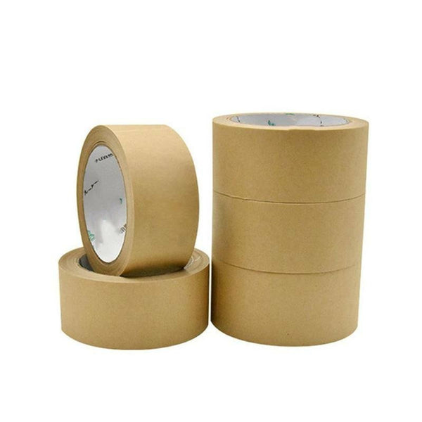 Kraft Brown Paper Masking Tape Picture Framing Packing Tape Self adhes