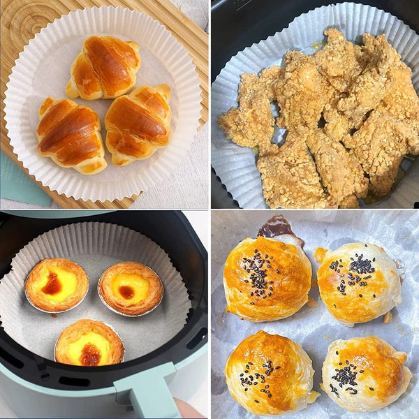 200PCS Air Fryer Disposable Paper Liner Non-Stick Pan Parchment Baking