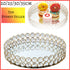 Mirror Gold Dessert Cupcake Cake Stand Holder Display Plate Centrepiec