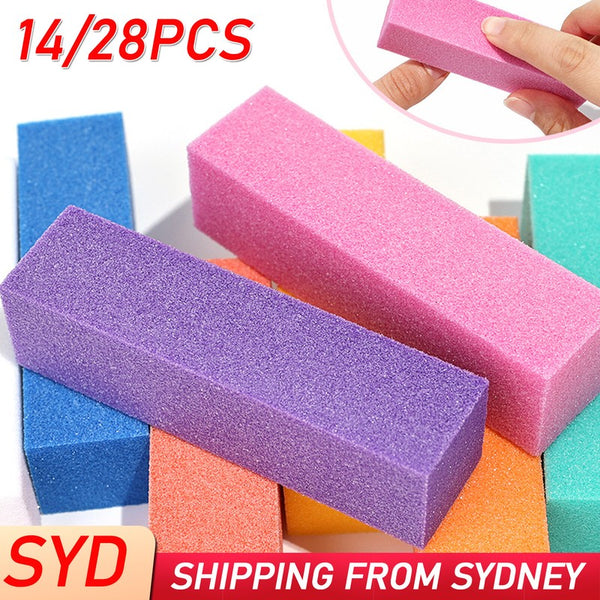 Nail File Buffer Block Sanding Sponge Acrylic Nail Art Buf