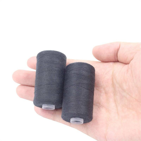 Sewing Thread 4 Spools x 500m Black White Quilting Polyester Embroider