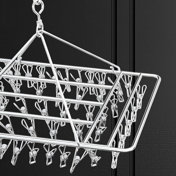 Pegs Stainless Steel Laundry Sock Underwear Clothes Dryer Rac