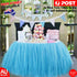 Table Skirt Cover Tulle Tutu Table Cloth for Birthday Wedding Festive