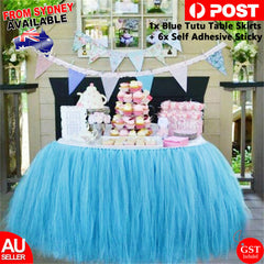 Table Skirt Cover Tulle Tutu Table Cloth for Birthday Wedding Festive