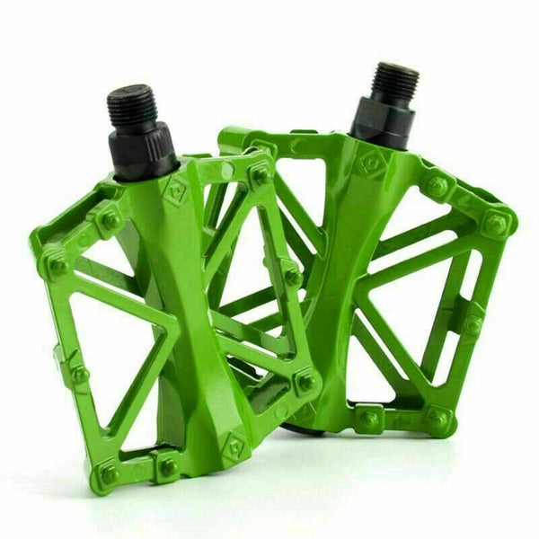 2Pairs Bike Pedals Alloy Mountain Road MTB Colored Bicycle Nonslip Cyc