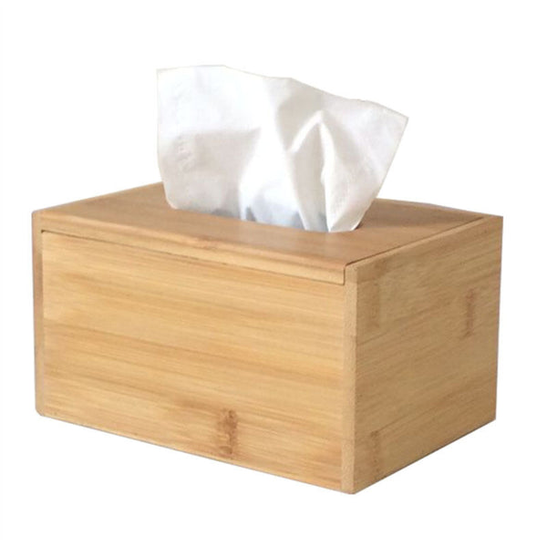 Tissue Box Paper Wooden Cover Holder Dispenser Storage Case Home Offic