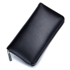 RFID 36 Card Slots Antimagnetic Genuine Leather Long Credit Card Walle