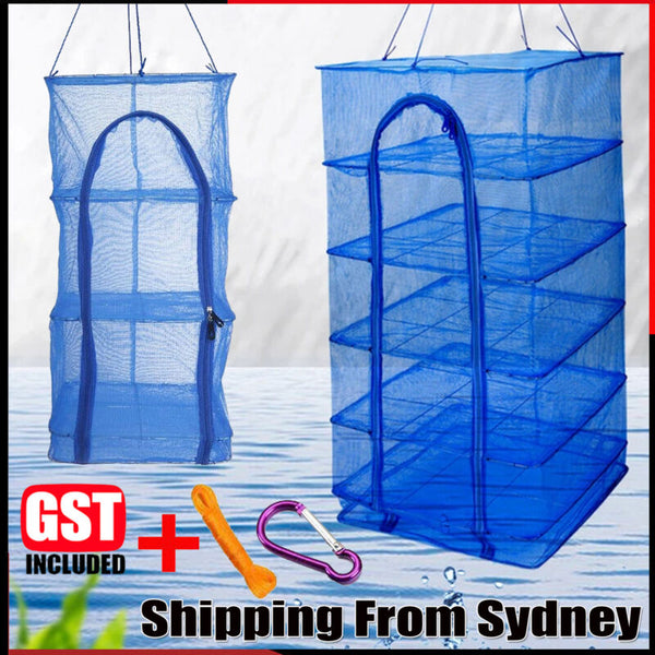 Hanging Mesh Dehydrator Air Drying Net Fishing Zipper Net Jerky Fruit