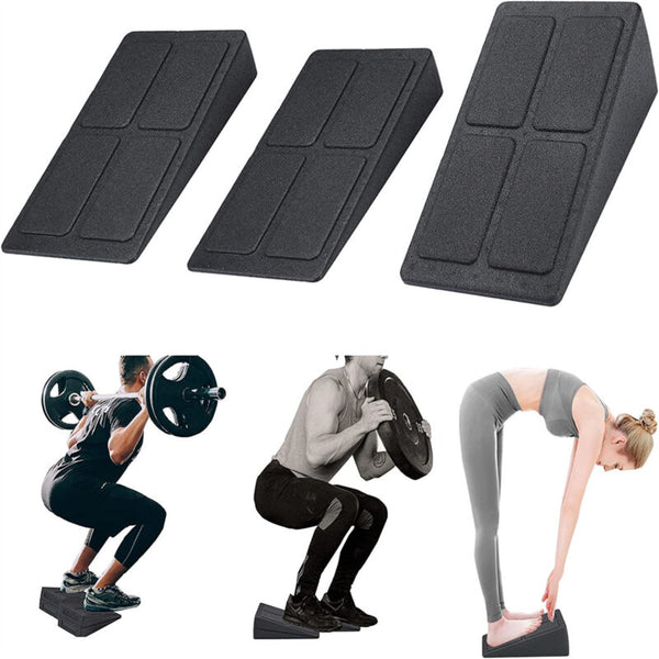 3X Wedge Stretch Slant Squat Board Slanting Yoga Block Exercise Gym Fi