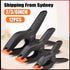 12X Hard Plastic Spring Clamps Set Quick DIY Tools Grip Clips Nylon He