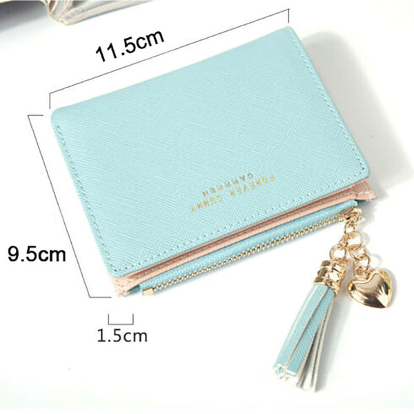 Wallet Multi Purpose Zipper Folded Purses Coins Pouches Multi-card Pos