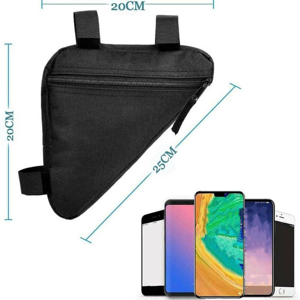 2PCS Bicycle Cycling Triangle Storage Bag Bike Front Tube Frame Waterp