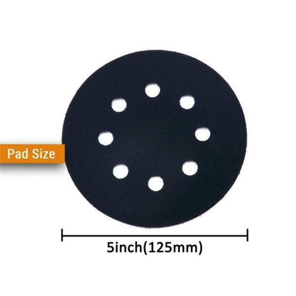 6X Soft Sponge Interface Pad Sanding Pads and Hook 5 Inch(125MM) Foam S