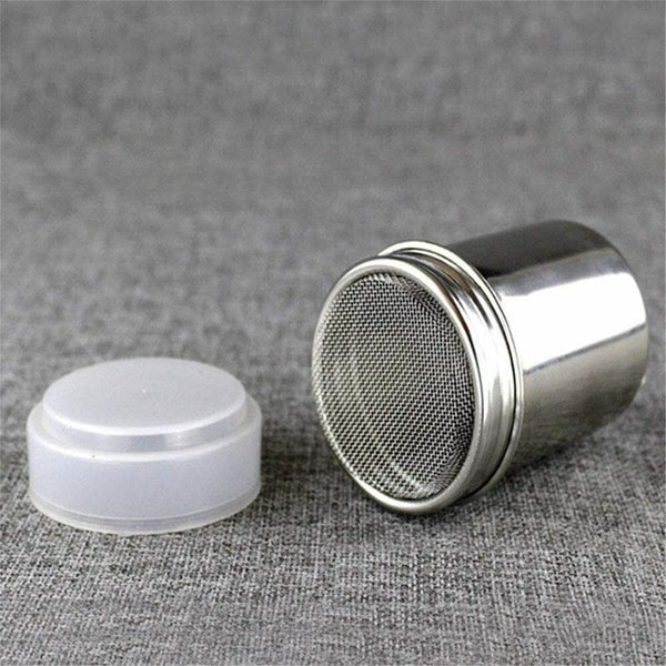 2PCS Coffee Chocolate Flour Shaker Icing Sugar Cocoa Sugar Stainless S