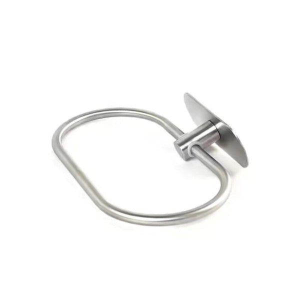 3PCS Stainless Steel Hand Towel Ring Rack Rail Holder Wall Mounted Bat