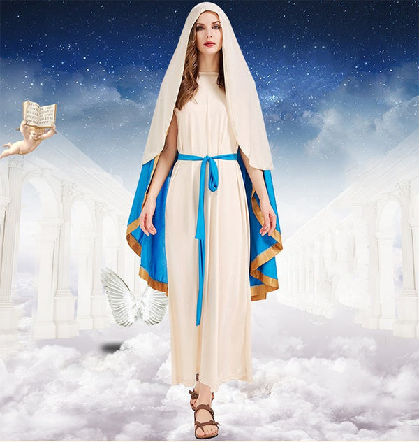 Book Week Girls Virgin Mary Costume Cosplay Party Halloween Religious
