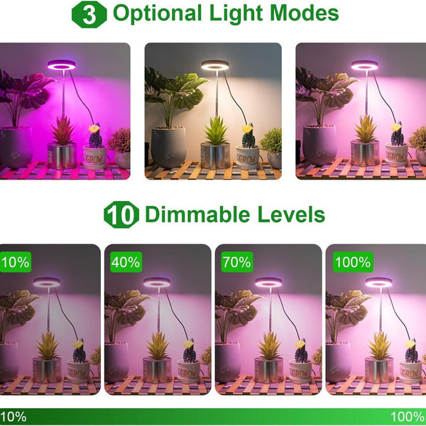 Full Spectrum Plant 48 LED UV Grow Light Veg Lamp For Indoor Hydroponi