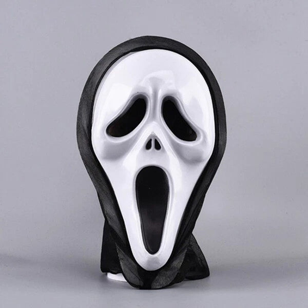 Ghost Face Scream Costume Set – Adult & Kids Halloween Cosplay Outfit with Mask