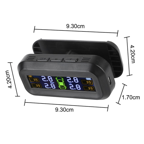 Tyre Pressure Monitoring System Car Tyre Alarm With 4 External Sensors