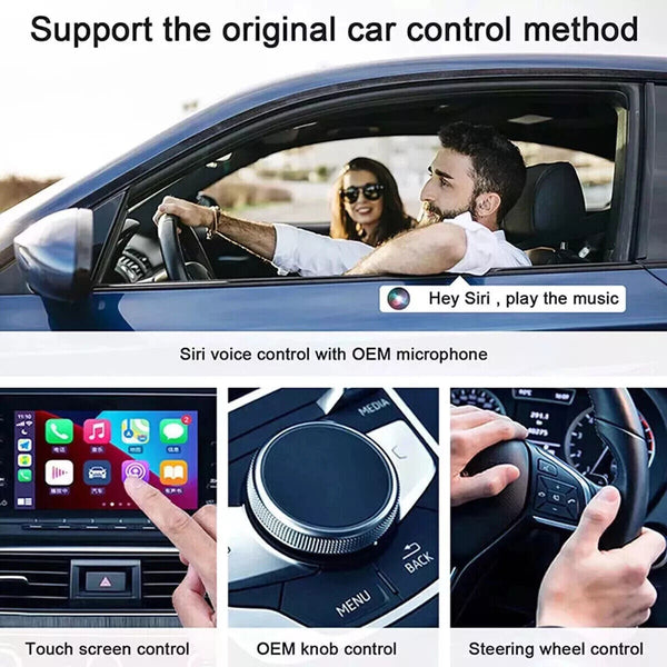 Wired to Wireless CarPlay Adapter Android Auto Wireless Adapter with USB Dongle