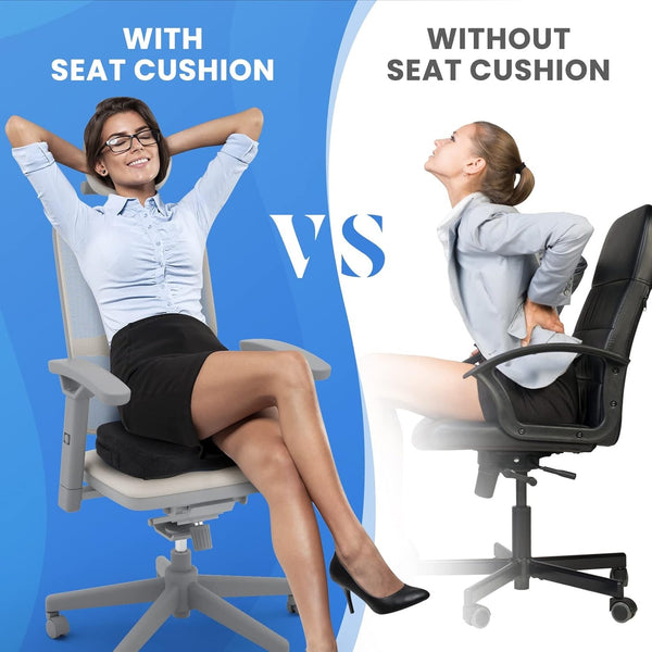Seat Posture Cushion Office Chair Pad Memory Foam Pillow Pain Relief M