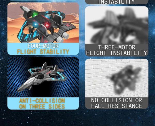 RC Quadcopter Remote Control Plane Stunt Fighter Airplane Toy