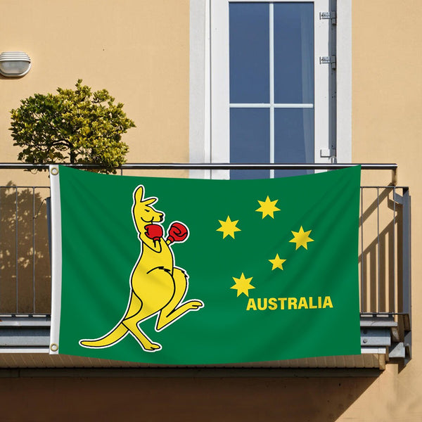 Boxing Kangaroo Australian Eureka Stockade Southern Cross Flag Nationa