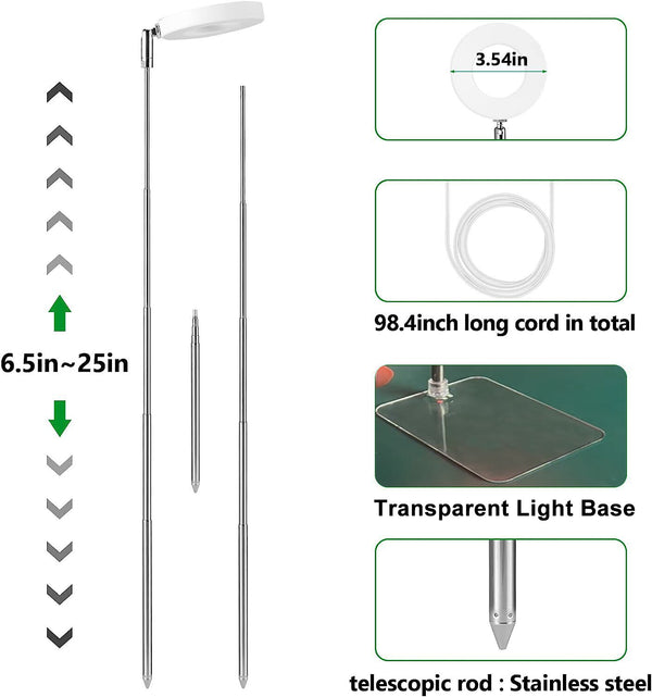 Full Spectrum Plant 48 LED UV Grow Light Veg Lamp For Indoor Hydroponi