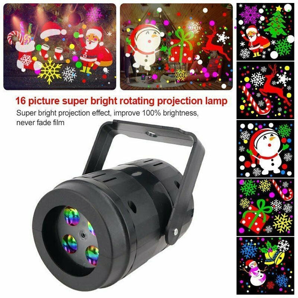 Party Dual Head Christmas Moving Christmas Patterns Laser Lamp Project