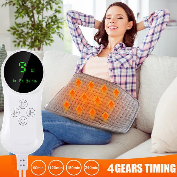 Electric Heat Pad Adjustable Heating Mat Warmer Blanket Back Pain Reli