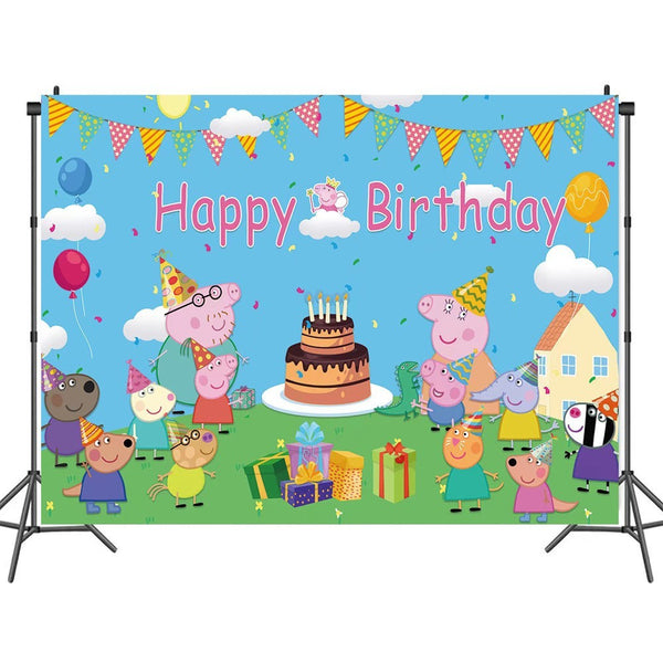 Peppa Pig Tableware Party Supplies Kids Birthday Decoration
