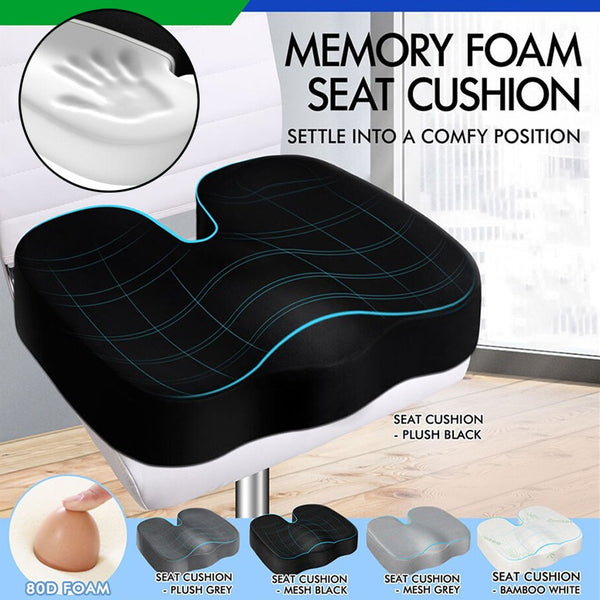 Seat Posture Cushion Office Chair Pad Memory Foam Pillow Pain Relief M