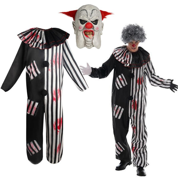 2 Art the Clown Cosplay Halloween Jumpsuit Dress Bloody Terrifier Joke