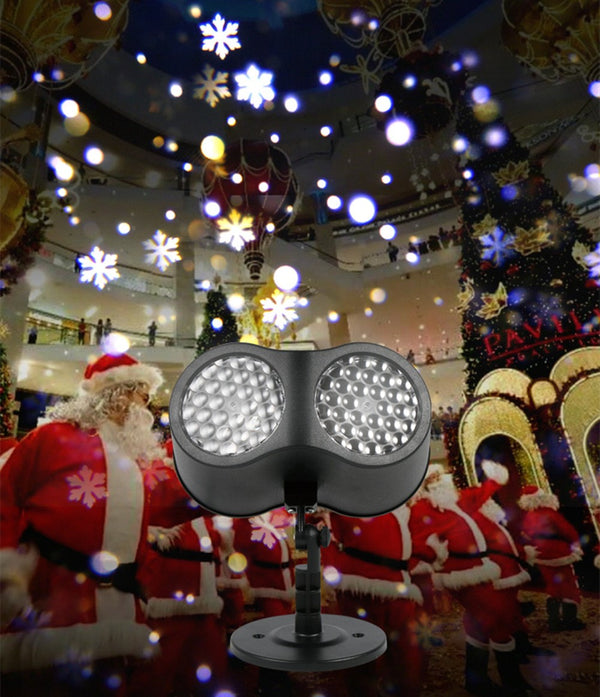 Party Dual Head Christmas Moving Christmas Patterns Laser Lamp Project