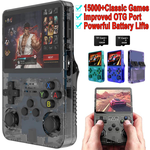 64GB/128GB Video Games Consoles R36S 15000+ Games Retro Handheld Game