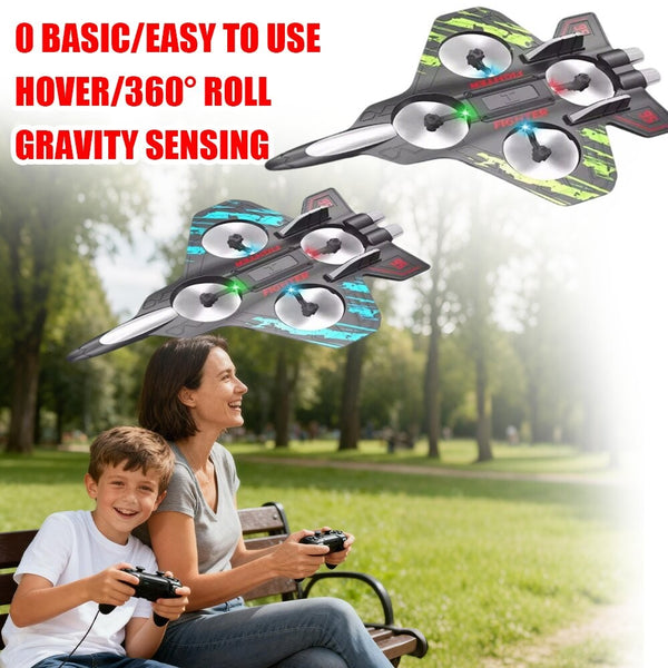RC Quadcopter Remote Control Airplane Stunt Fighter Plane Toy