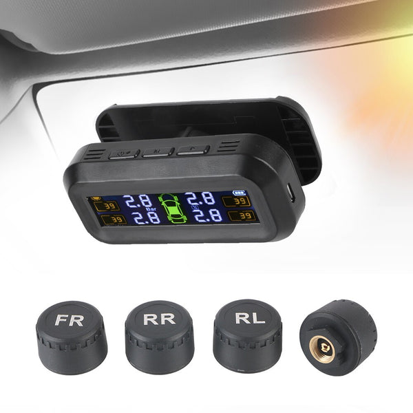Tyre Pressure Monitoring System Car Tyre Alarm With 4 External Sensors
