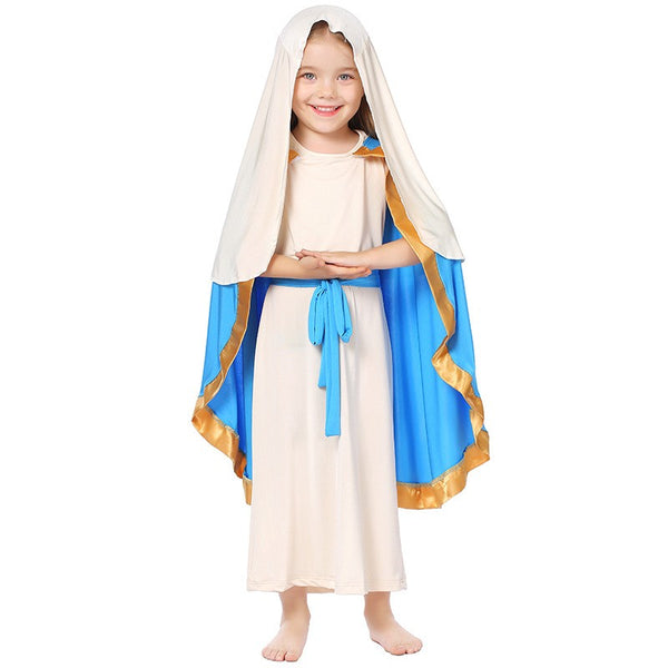Book Week Girls Virgin Mary Costume Cosplay Party Halloween Religious