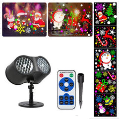 Party Dual Head Christmas Moving Christmas Patterns Laser Lamp Project