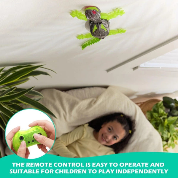 Wall Climbing Gecko Toy Rechargeable RC Robot for Kids, Drive on Walls