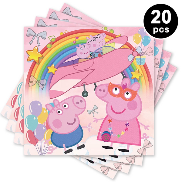 Peppa Pig Tableware Party Supplies Kids Birthday Decoration